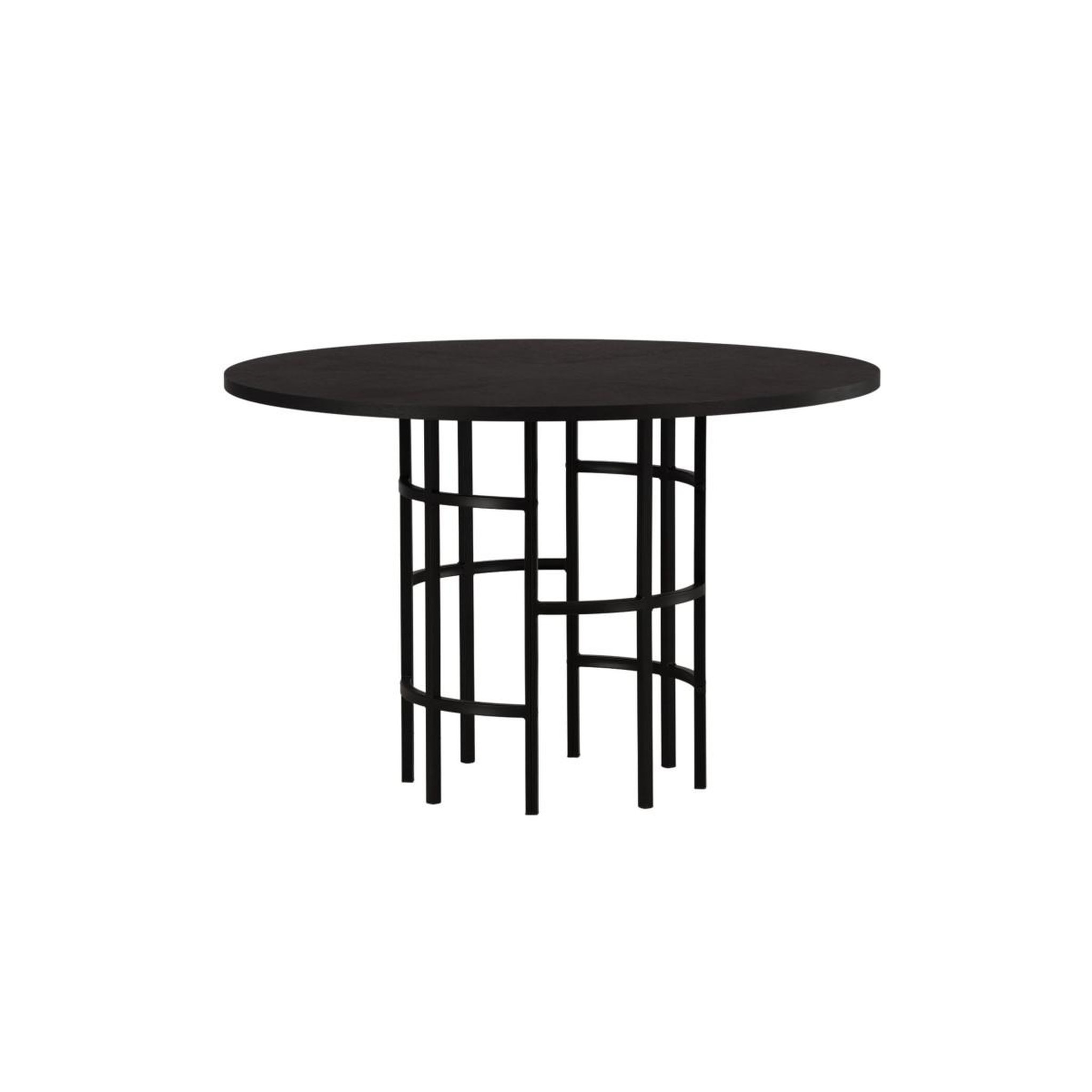 Voir la diapositive 5 : Paris Prix Table à manger ronde  copenhagen  115cm noir