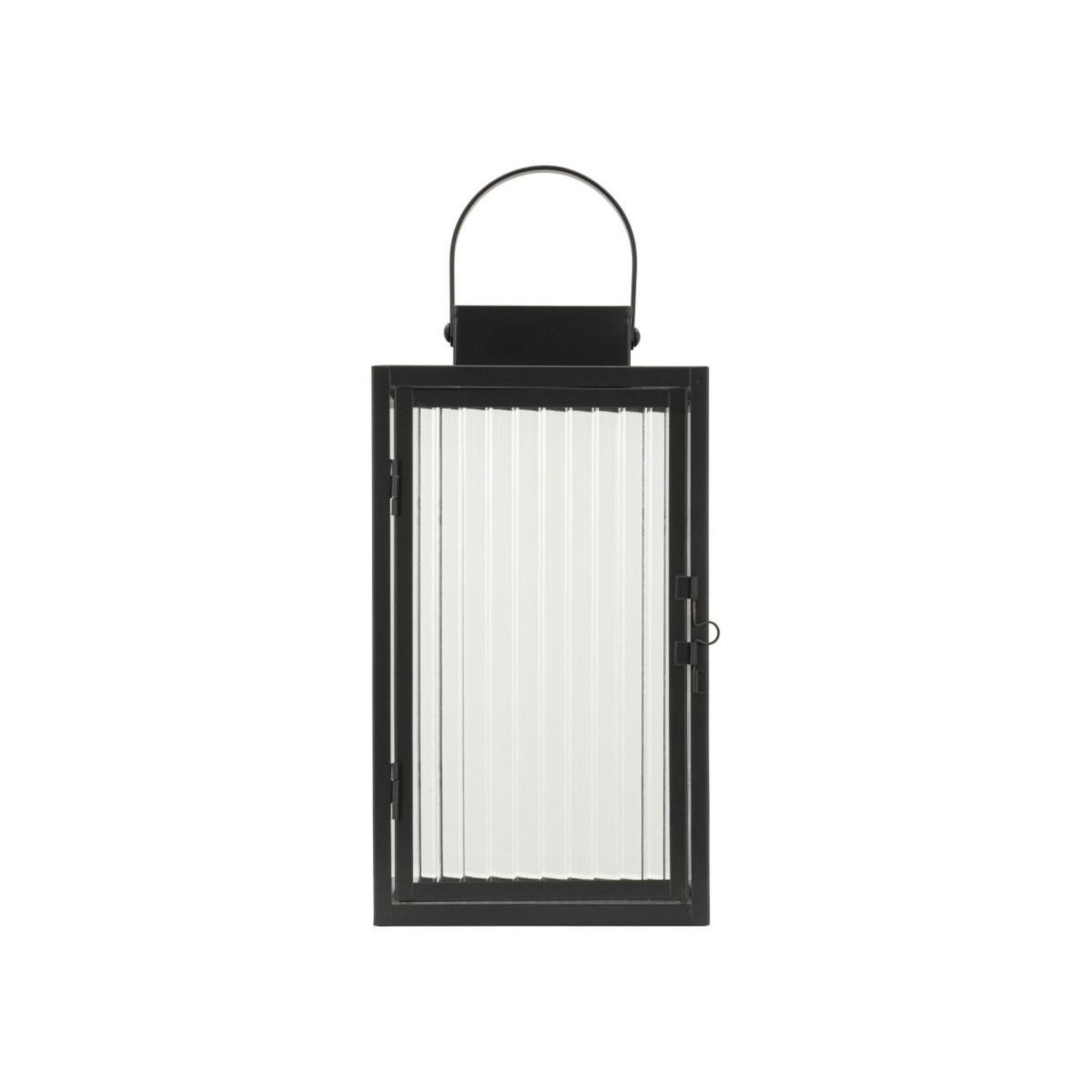 Voir la diapositive 2 : Paris Prix Lanterne Design Strié  Simply  28cm Noir