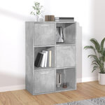 VIDAXL Armoire de rangement Gris beton 60x29,5x90 cm Bois d'ingenierie