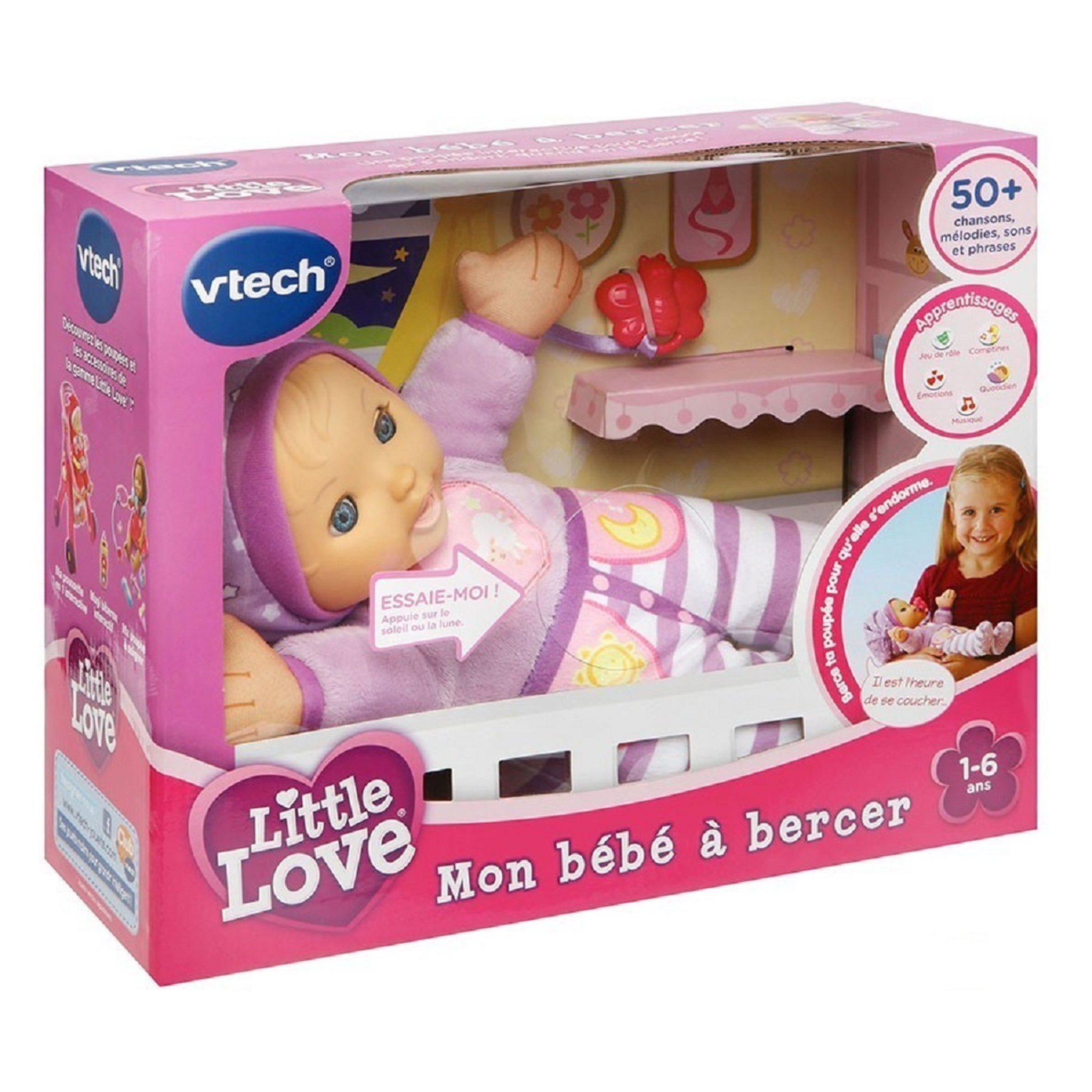 Voir la diapositive 2 : VTECH Poupon mon bébé à bercer - Little love 