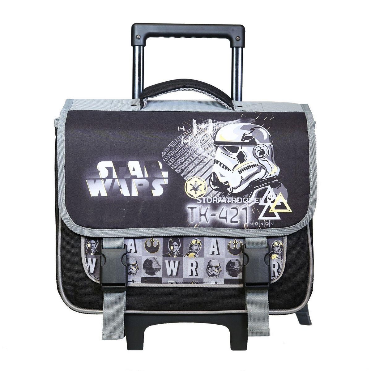 Bagtrotter BAGTROTTER Cartable à roulettes 38 cm Disney Star Wars Noir