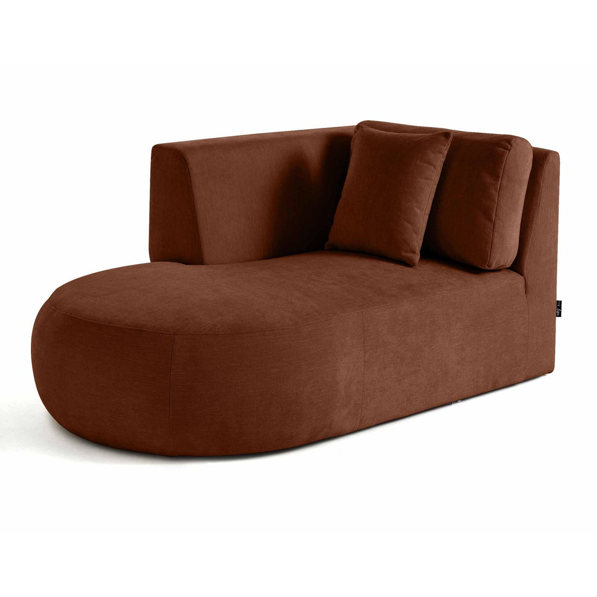 LISA DESIGN Santorini - module d'assise méridienne gauche - en tissu texturé