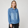 Voir la diapositive 1 : IN EXTENSO Chemise en jean femme
