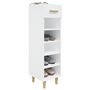 Voir la diapositive 4 : VIDAXL Armoire a chaussure Blanc brillant 30x35x105 cm Bois ingenierie