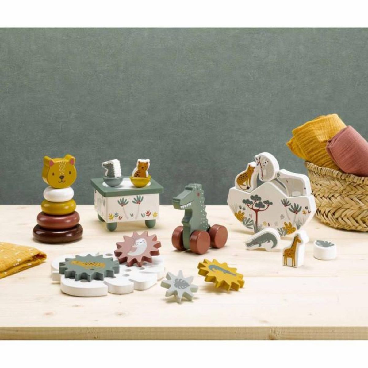 Paris Prix Jouet d'Éveil Enfant  Sweet Savane  13cm Multicolore