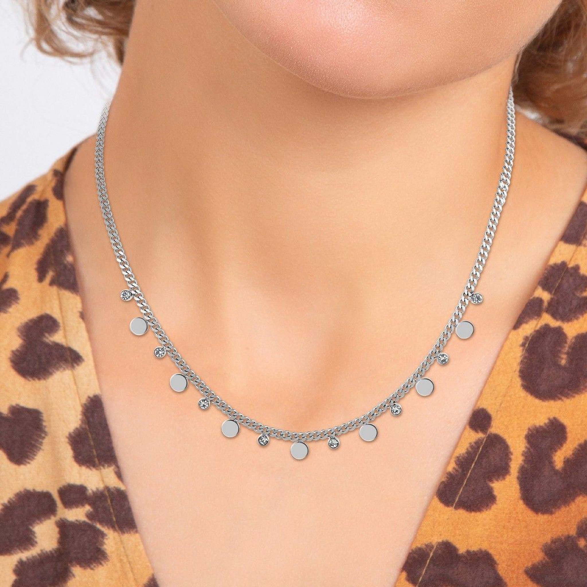 Voir la diapositive 2 : SC CRYSTAL Collier SC Crystal orné de Cristaux scintillants