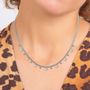 Voir la diapositive 2 : SC CRYSTAL Collier SC Crystal orné de Cristaux scintillants