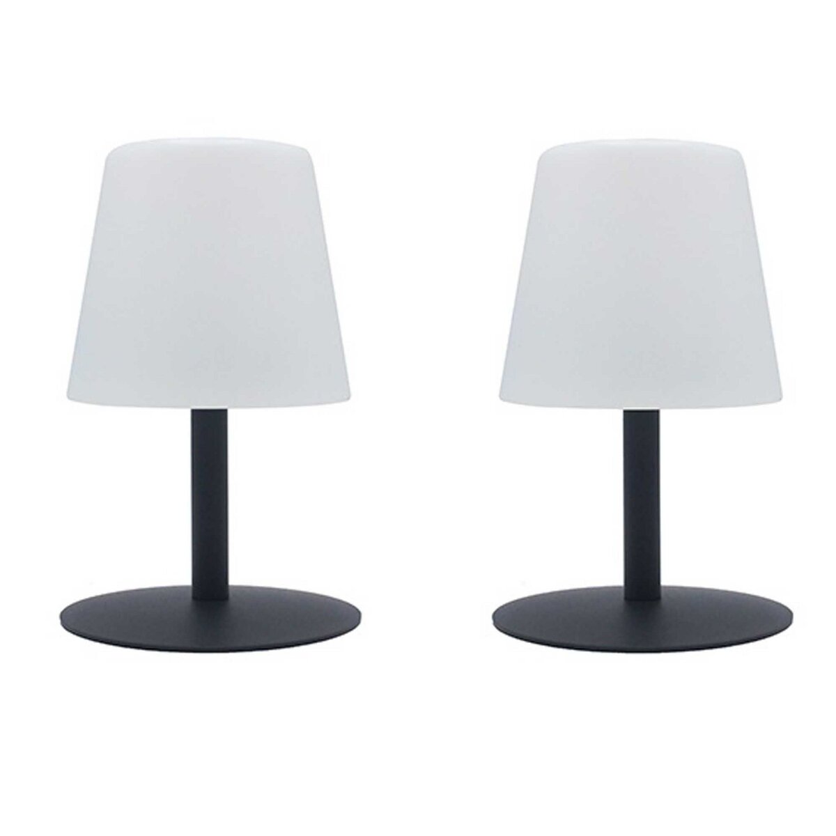Lumisky Lot de 2 Lampe de table sans fil LED 2x STANDY MINI ROCK