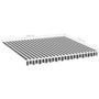 Voir la diapositive 6 : VIDAXL Tissu de remplacement pour auvent Anthracite et blanc 3x2,5 m