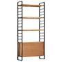 Voir la diapositive 4 : VIDAXL Bibliotheque a 4 niveaux 80x30x180 cm Bois d'acacia massif