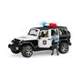 Voir la diapositive 1 : BRUDER  Jeep Wrangler Unlimited Rubicon Police avec Policier