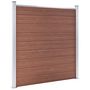 Voir la diapositive 3 : VIDAXL Cloture de jardin WPC 353x186 cm Marron
