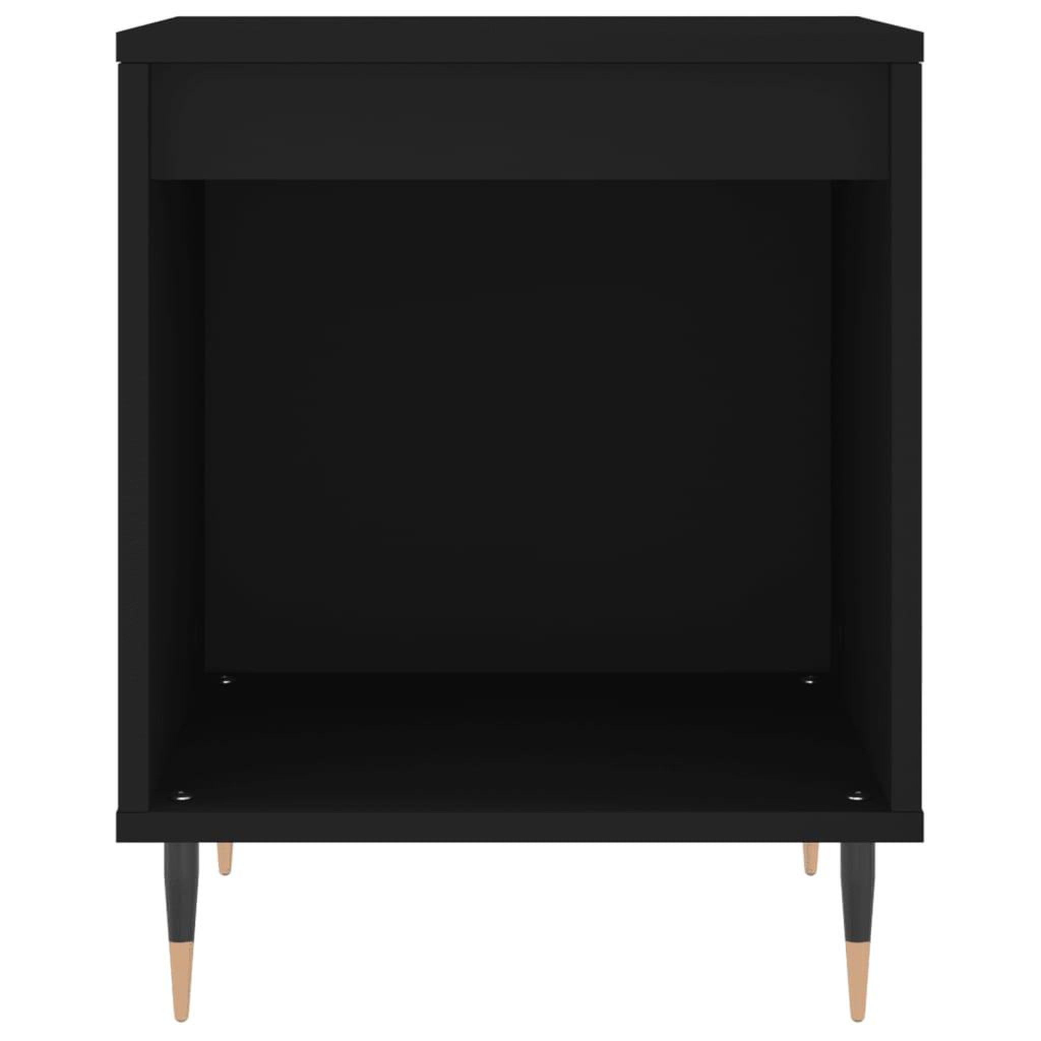 Voir la diapositive 4 : VIDAXL Table de chevet Noir 40x35x50 cm Bois d'ingenierie