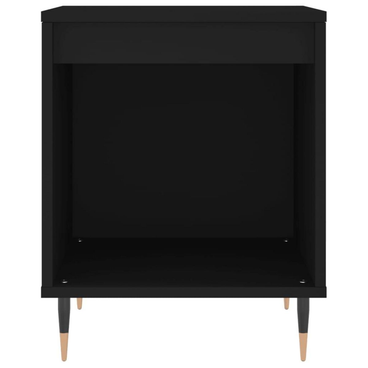 VIDAXL Table de chevet Noir 40x35x50 cm Bois d'ingenierie