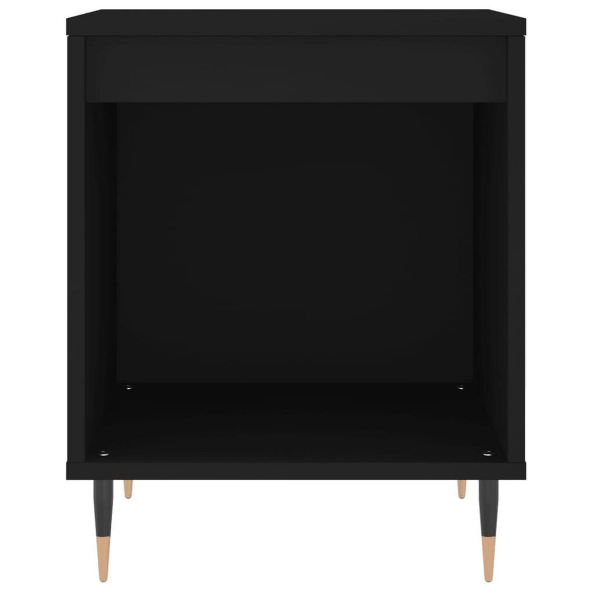 VIDAXL Table de chevet Noir 40x35x50 cm Bois d'ingenierie