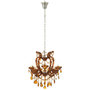 Voir la diapositive 2 : Paris Prix Lustre en Verre  Antique  57cm Marron