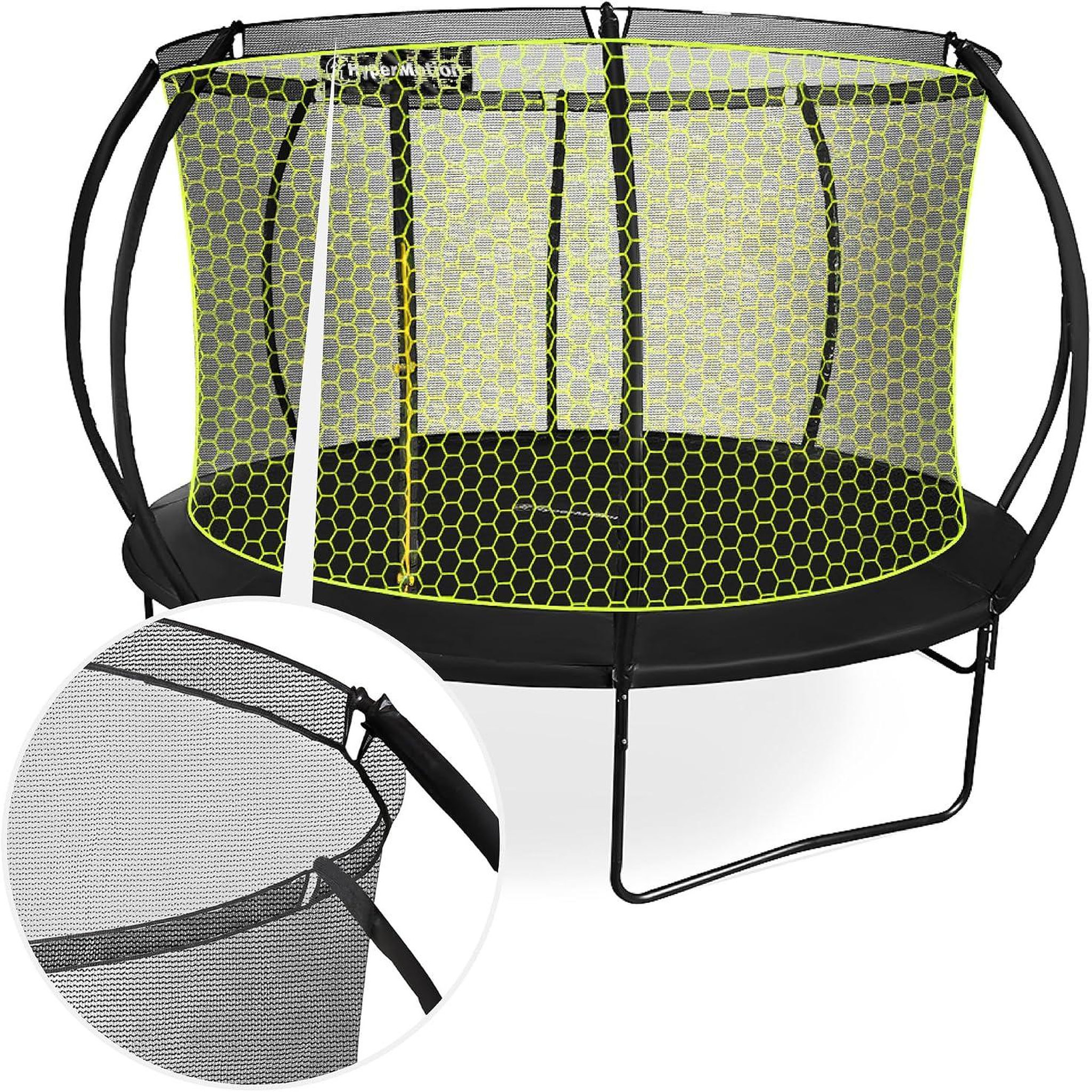 Voir la diapositive 3 : HYPERMOTION Trampoline enfant avec filet et échelle - hypermotion