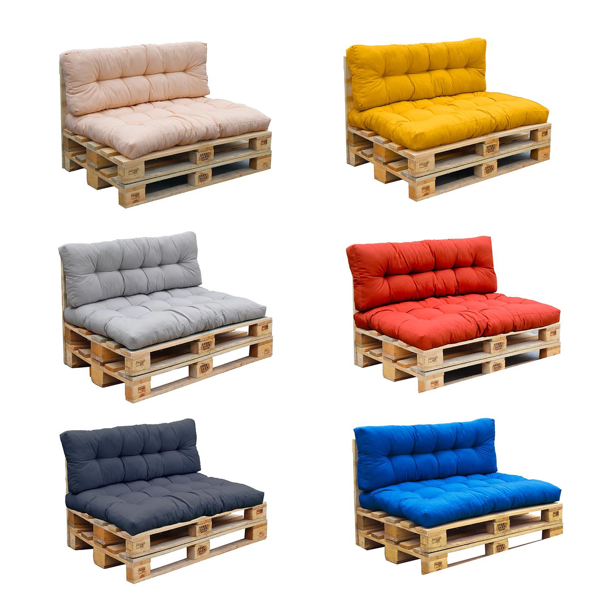 Voir la diapositive 6 : RED DECO Set 2 coussins d'extérieur gris anthracite - riouga