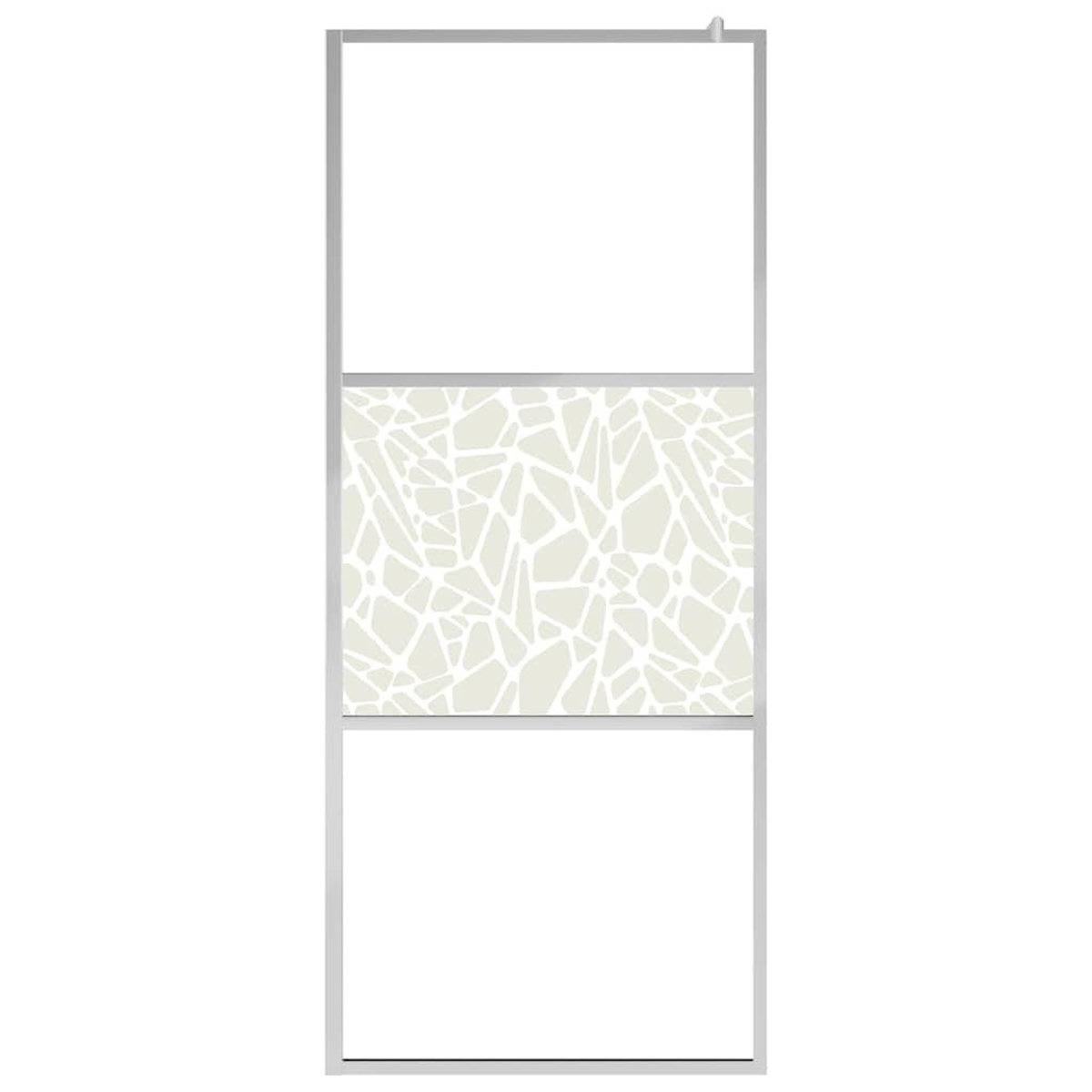VIDAXL Paroi de douche a l'italienne a verre ESG pierre 140x195 cm