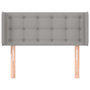 Voir la diapositive 3 : VIDAXL Tete de lit avec oreilles Gris clair 103x16x78/88 cm Tissu