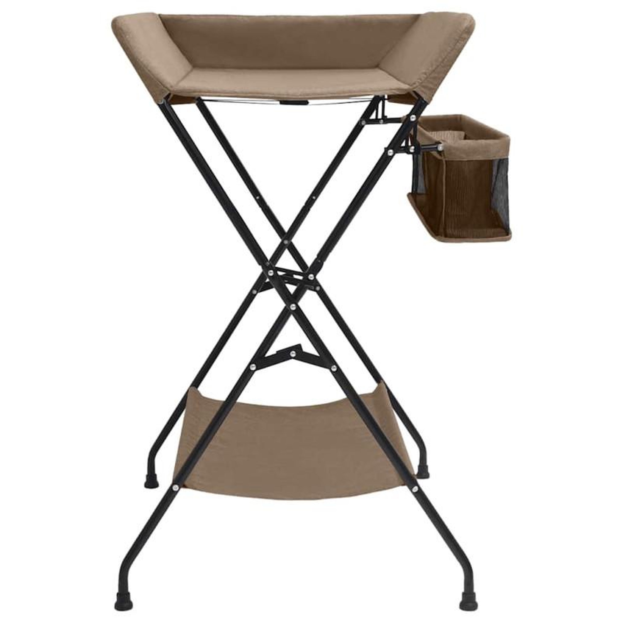 Voir la diapositive 3 : VIDAXL Table à langer Taupe Fer