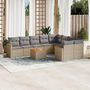 Voir la diapositive 1 : VIDAXL Salon de jardin avec coussins 10 pcs beige resine tressee