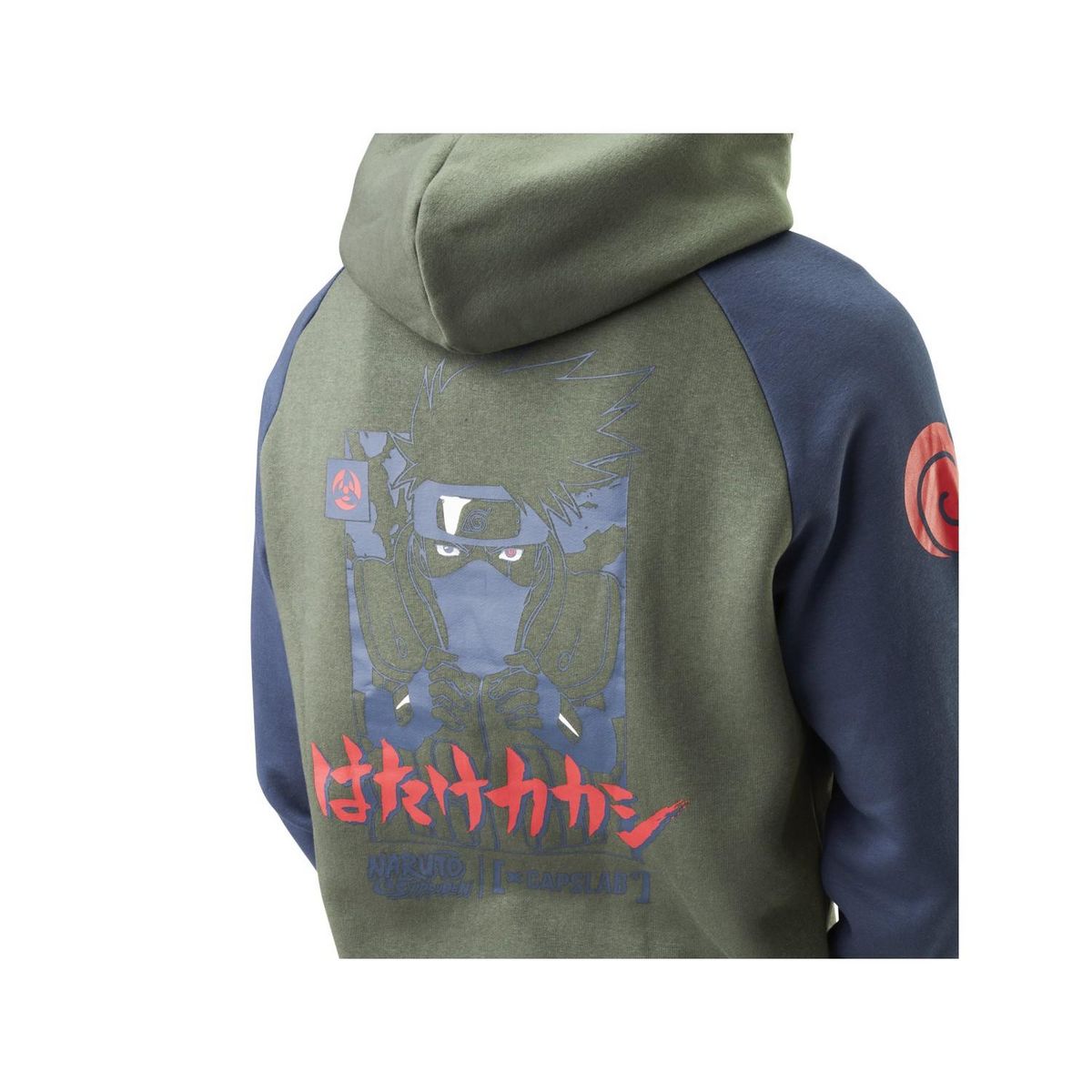 CAPSLAB Sweat à capuche homme Naruto Kakashi