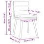 Voir la diapositive 6 : VIDAXL Chaises a manger lot de 4 gris clair tissu