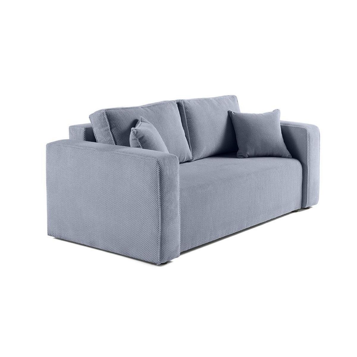 BEST MOBILIER Topaze - canapé droit 2 places - en velours texturé