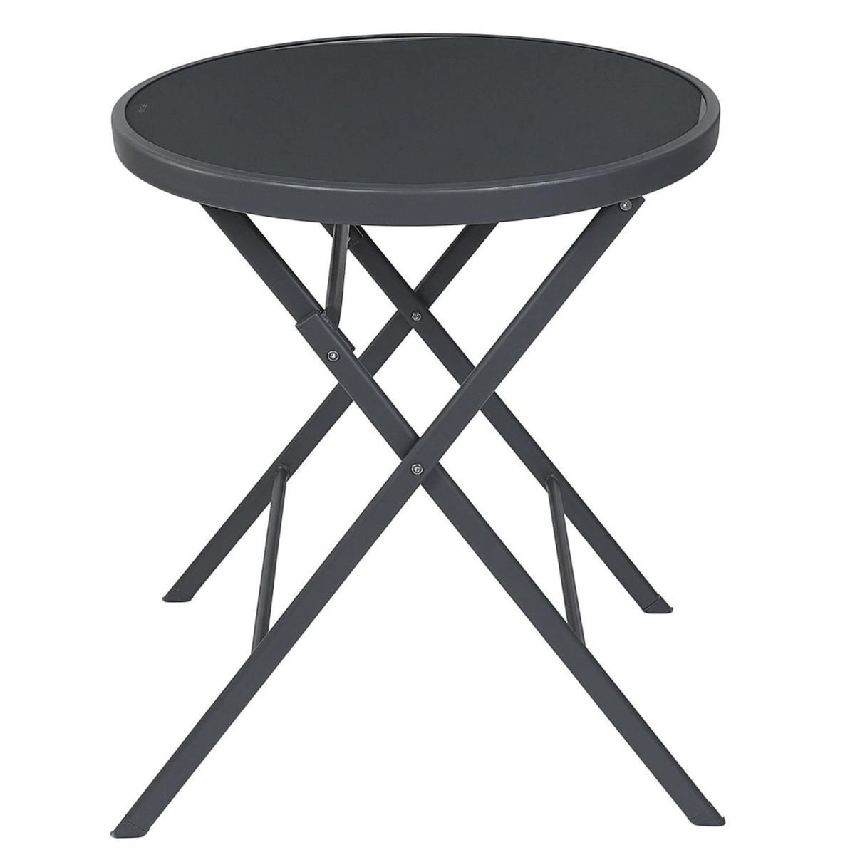 Paris Prix Table de Jardin Pliable  Elba  71cm Gris