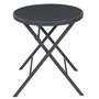 Voir la diapositive 1 : Paris Prix Table de Jardin Pliable  Elba  71cm Gris