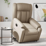 VIDAXL Fauteuil inclinable electrique cappuccino similicuir