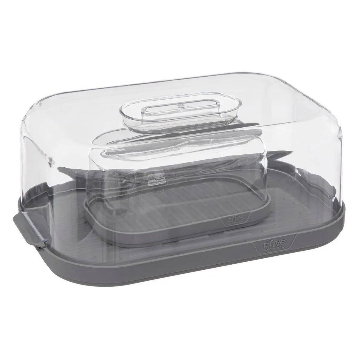 FIVE Boîte à Fromage & Beurrier  Fresheat  28cm Gris