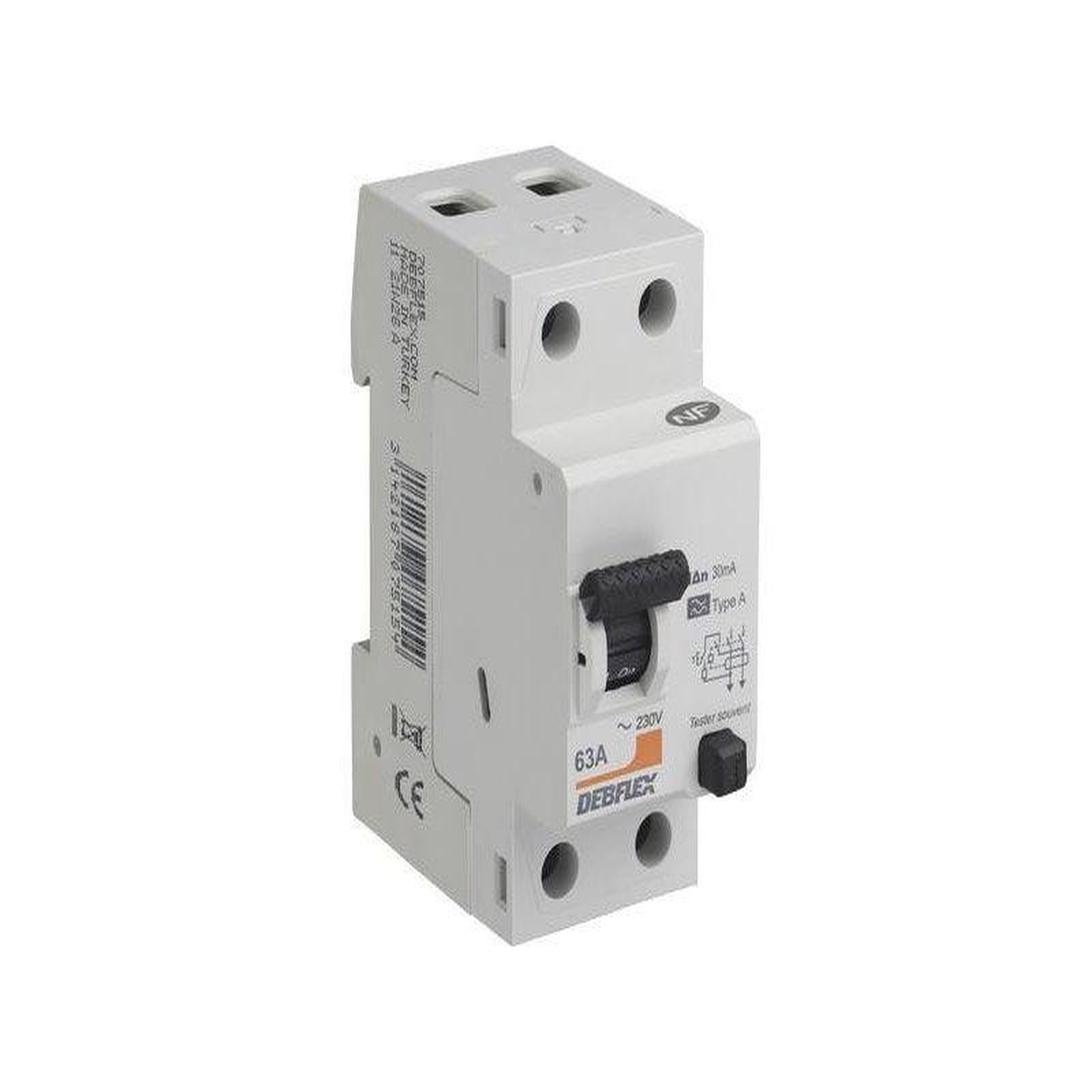 CENTRALE BRICO Interrupteur différentiel DEBFLEX 63 A type A