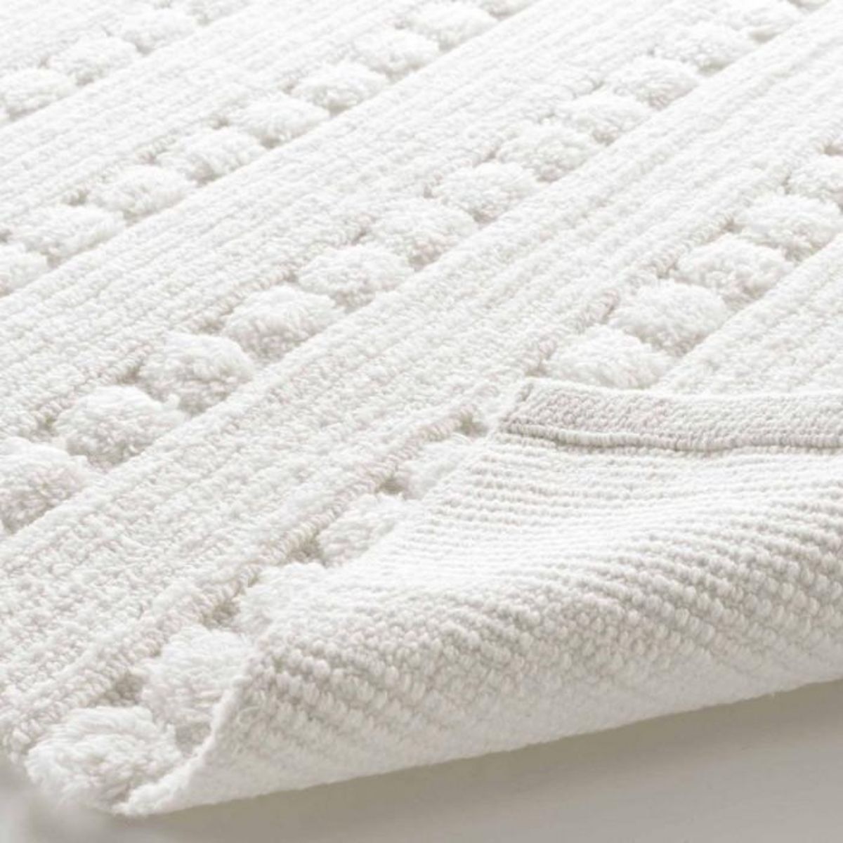 Paris Prix Tapis de Bain Jacquard  Cleonis  50x80cm Blanc