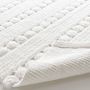 Voir la diapositive 3 : Paris Prix Tapis de Bain Jacquard  Cleonis  50x80cm Blanc