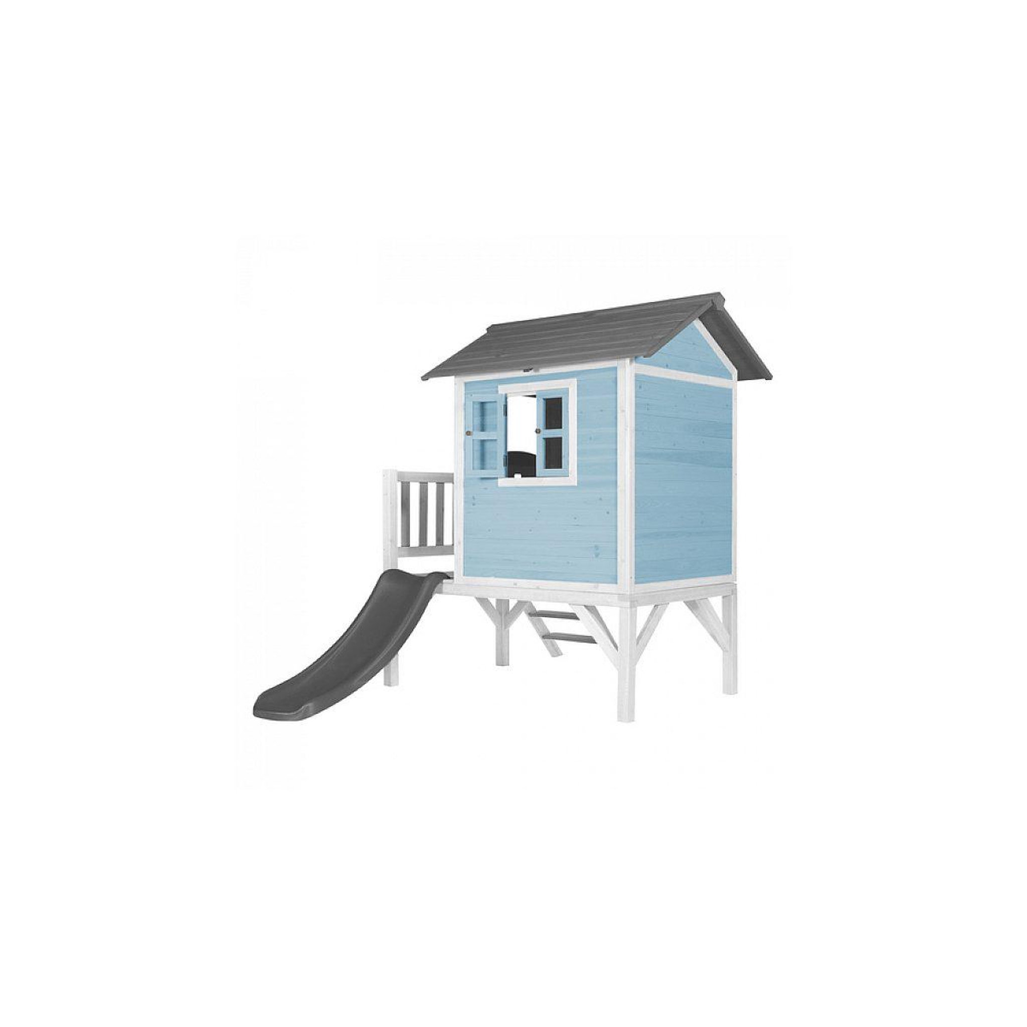Voir la diapositive 3 : Axi House Axi beach lodge xl maisonnette caribbean bleu toboggan gris