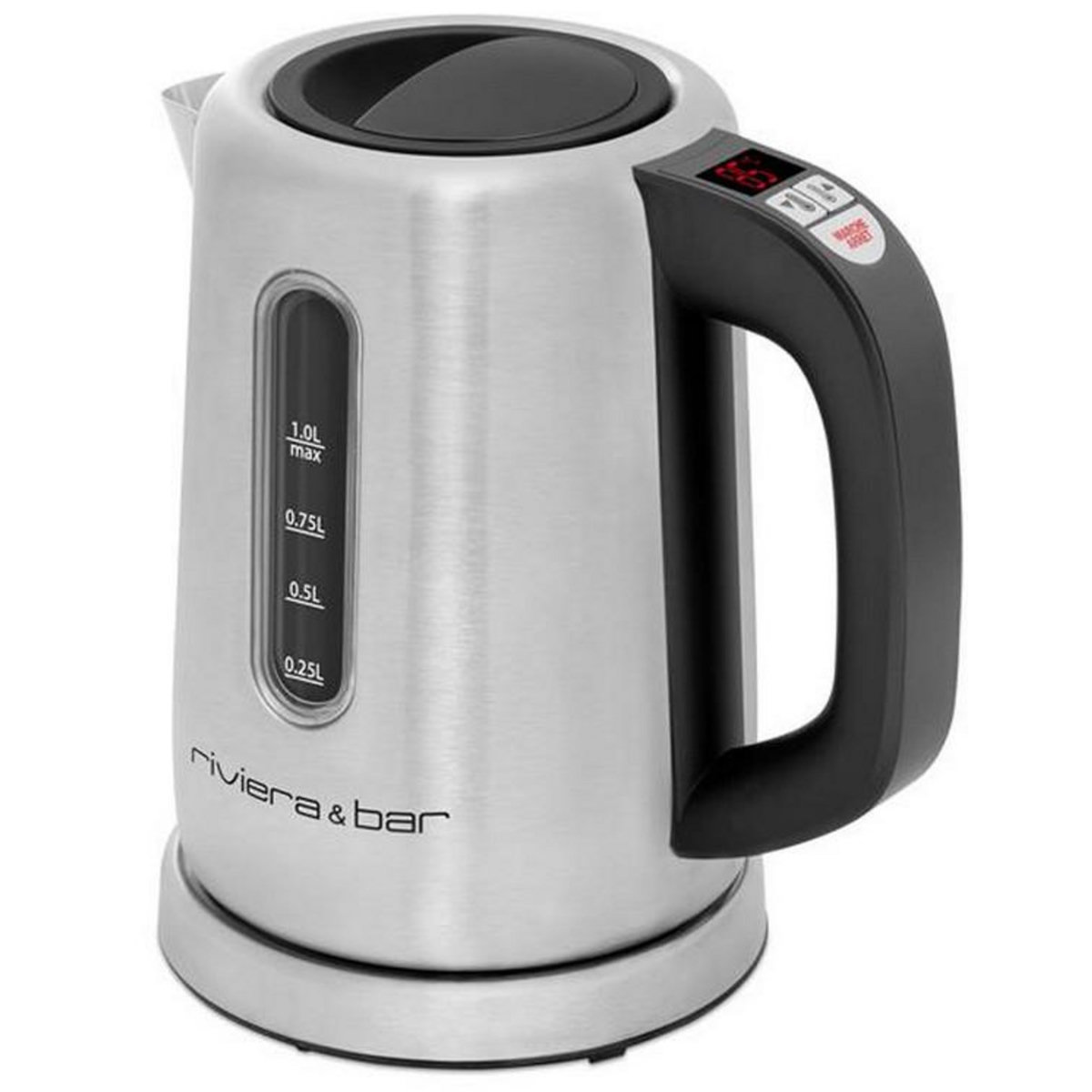 Riviera & Bar Bouilloire sans fil 1l 2000w inox/noir - bbt350
