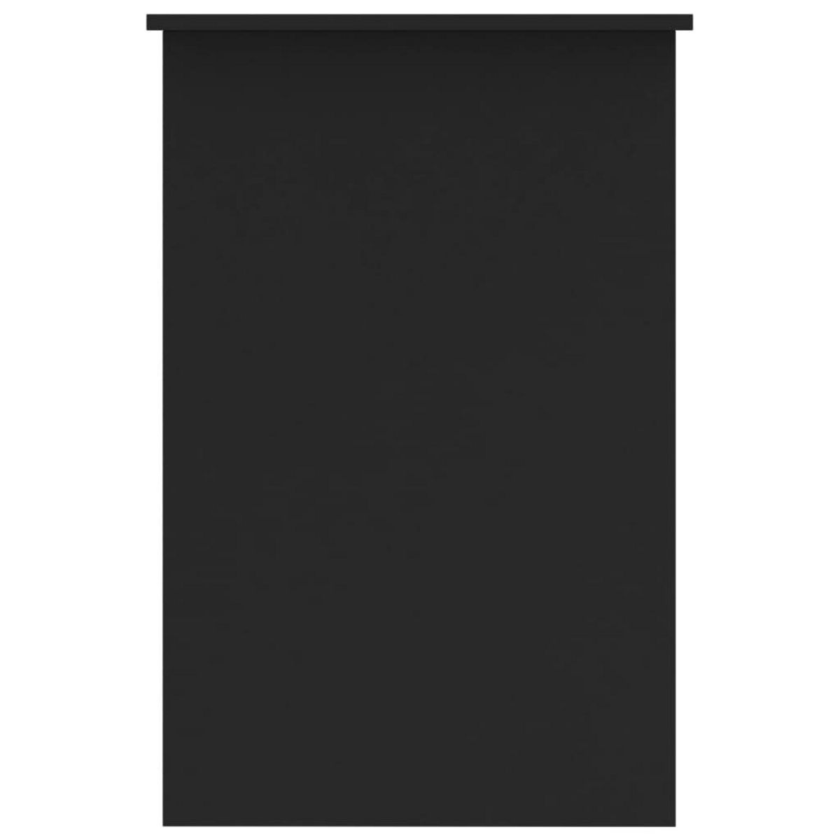 VIDAXL Bureau Noir 100x50x76 cm Bois d'ingenierie