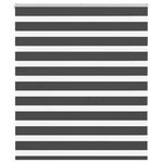 VIDAXL Store zebre noir 125x100 cm largeur du tissu 120,9 cm polyester