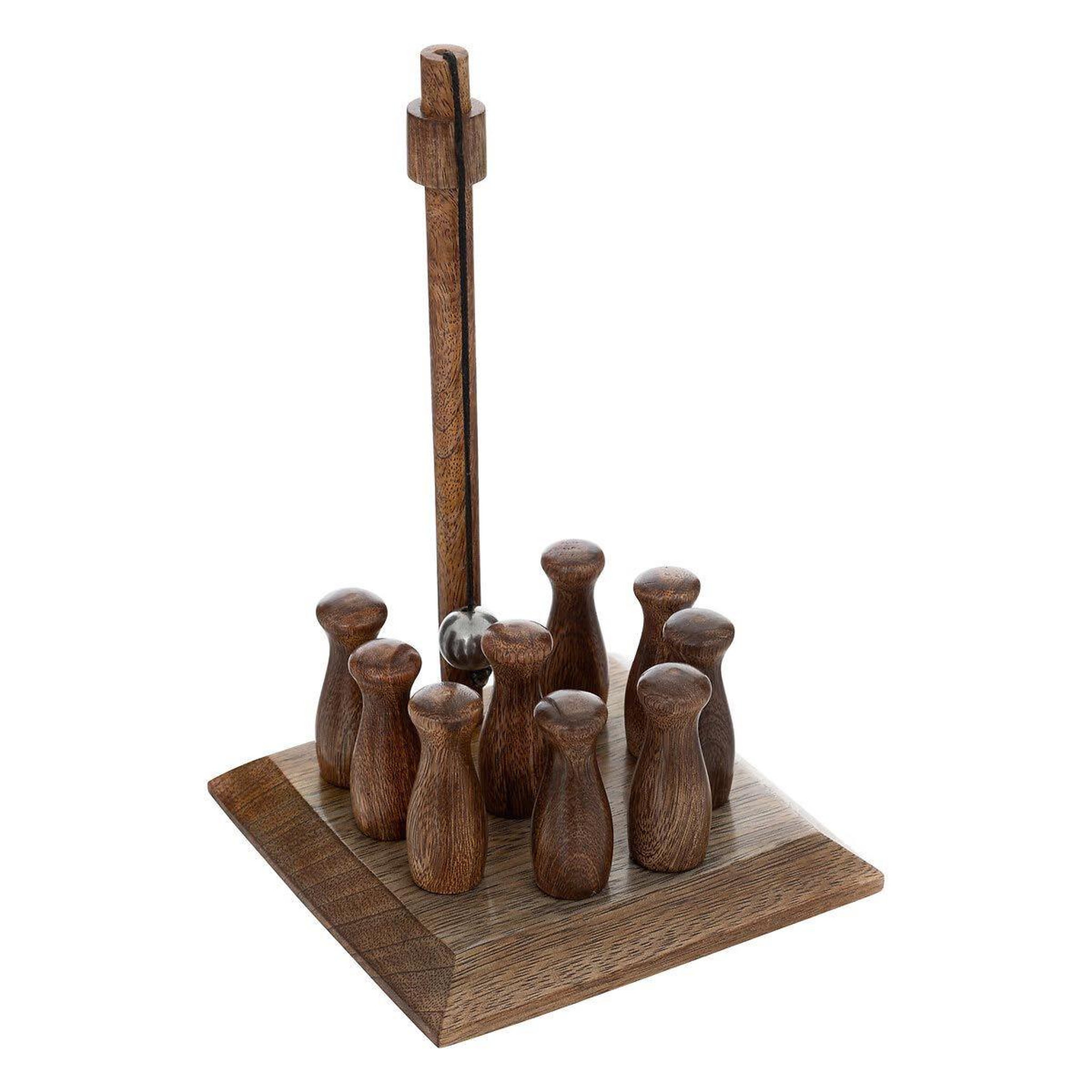 ATMOSPHERA Jeu de quilles en bois  café  22cm marron