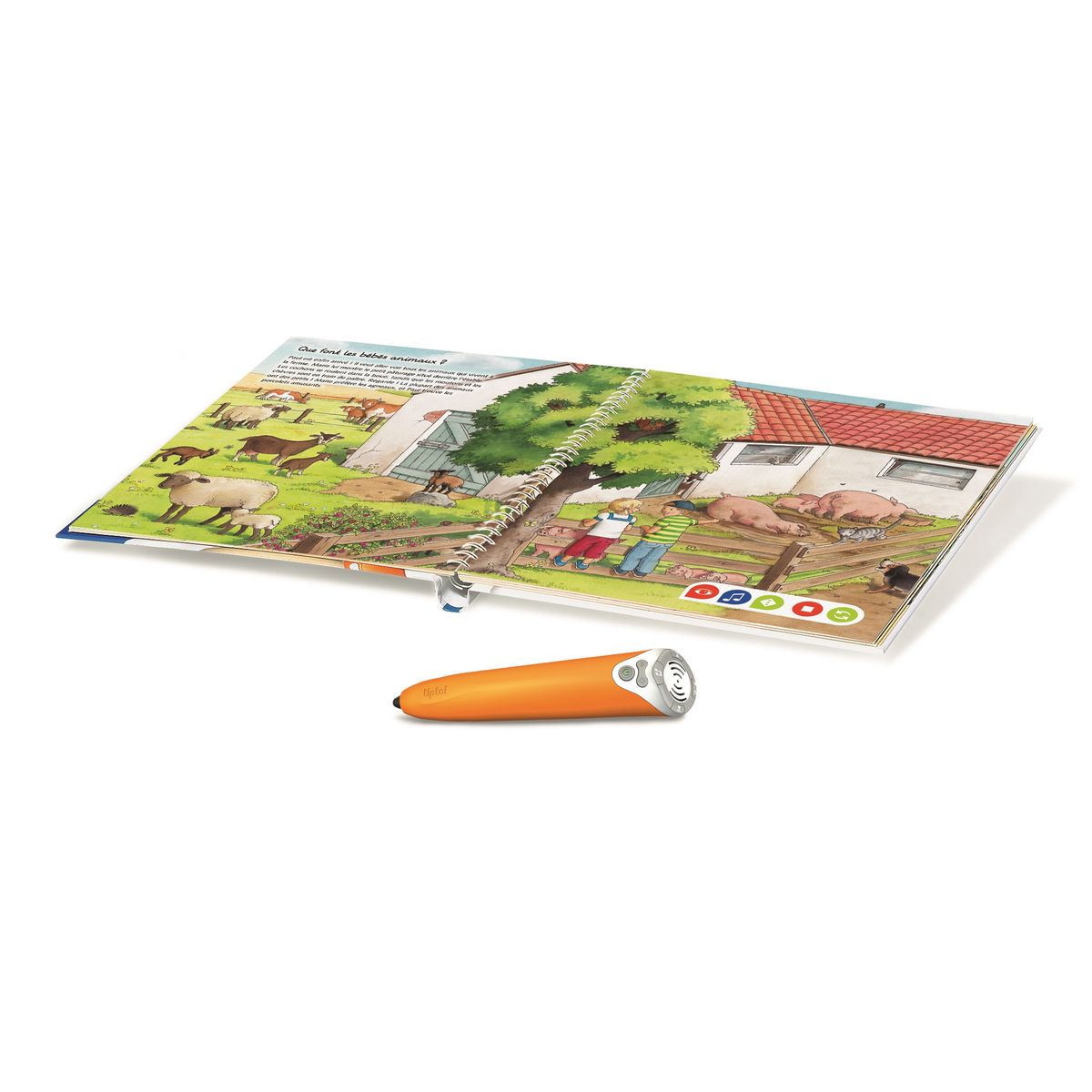 RAVENSBURGER Coffret complet lecteur interactif + Livre imagier "A la ferme" - Tiptoi