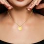 Voir la diapositive 2 : SC CRYSTAL Collier astrologie  Taureau  SC Crystal orné de Cristaux scintillants en Acier Finement doré