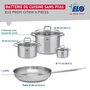 Voir la diapositive 2 : ELO Ensemble de 1 Poêle de cuisson 28 cm et 3 faitouts 12, 20 et 26 cm Elo Profi Citrin