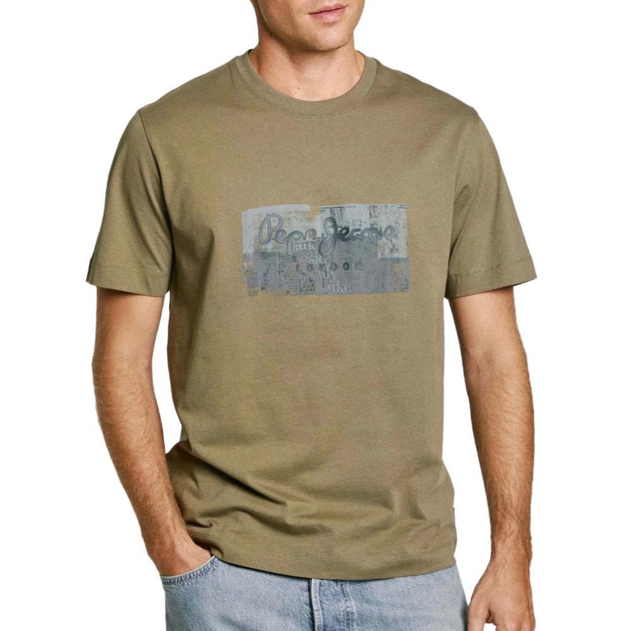 Voir la diapositive 1 : Pepe Jeans T-shirt Vert Homme Pepe jeans Connor