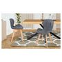 Voir la diapositive 5 : Lot de 2 chaises en tissu style scandinave pieds bois massif GAYA