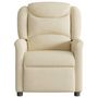 Voir la diapositive 5 : VIDAXL Fauteuil inclinable de massage electrique creme tissu