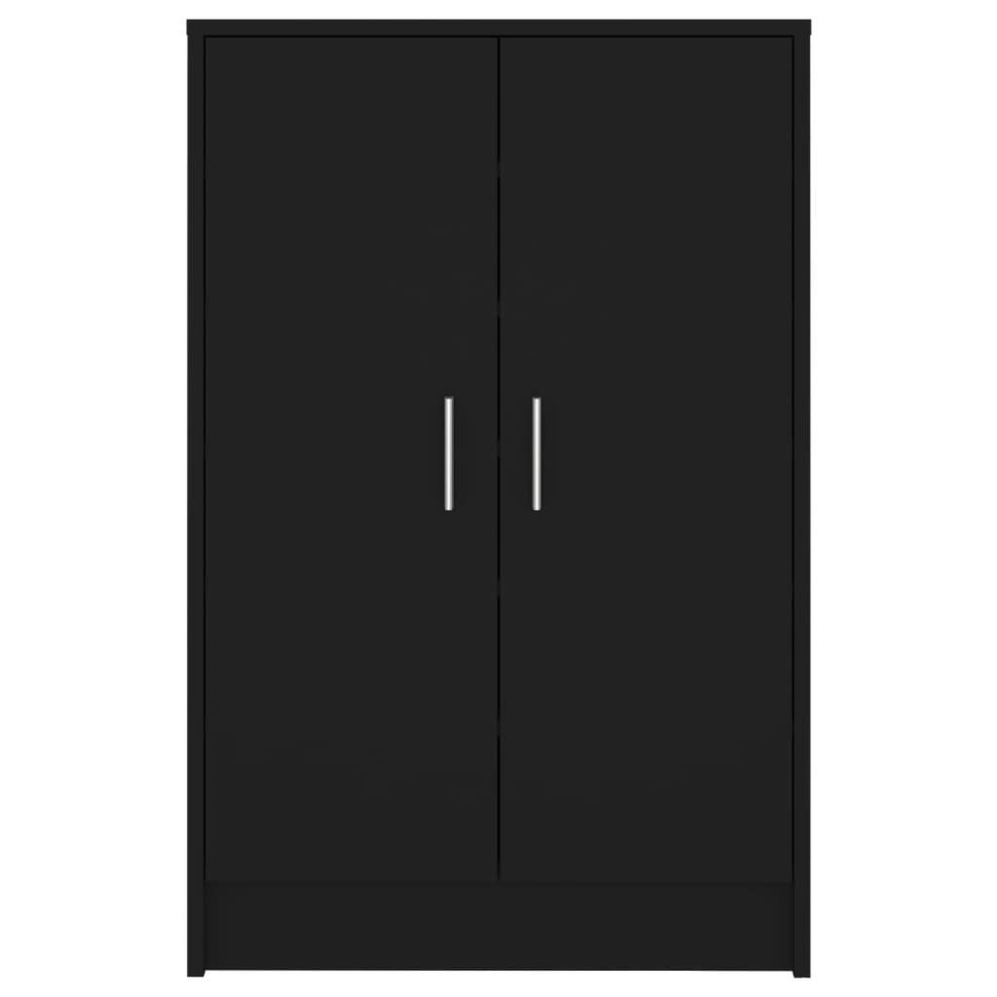 Voir la diapositive 5 : VIDAXL Armoire a chaussures Noir 60x35x92 cm Bois d'ingenierie