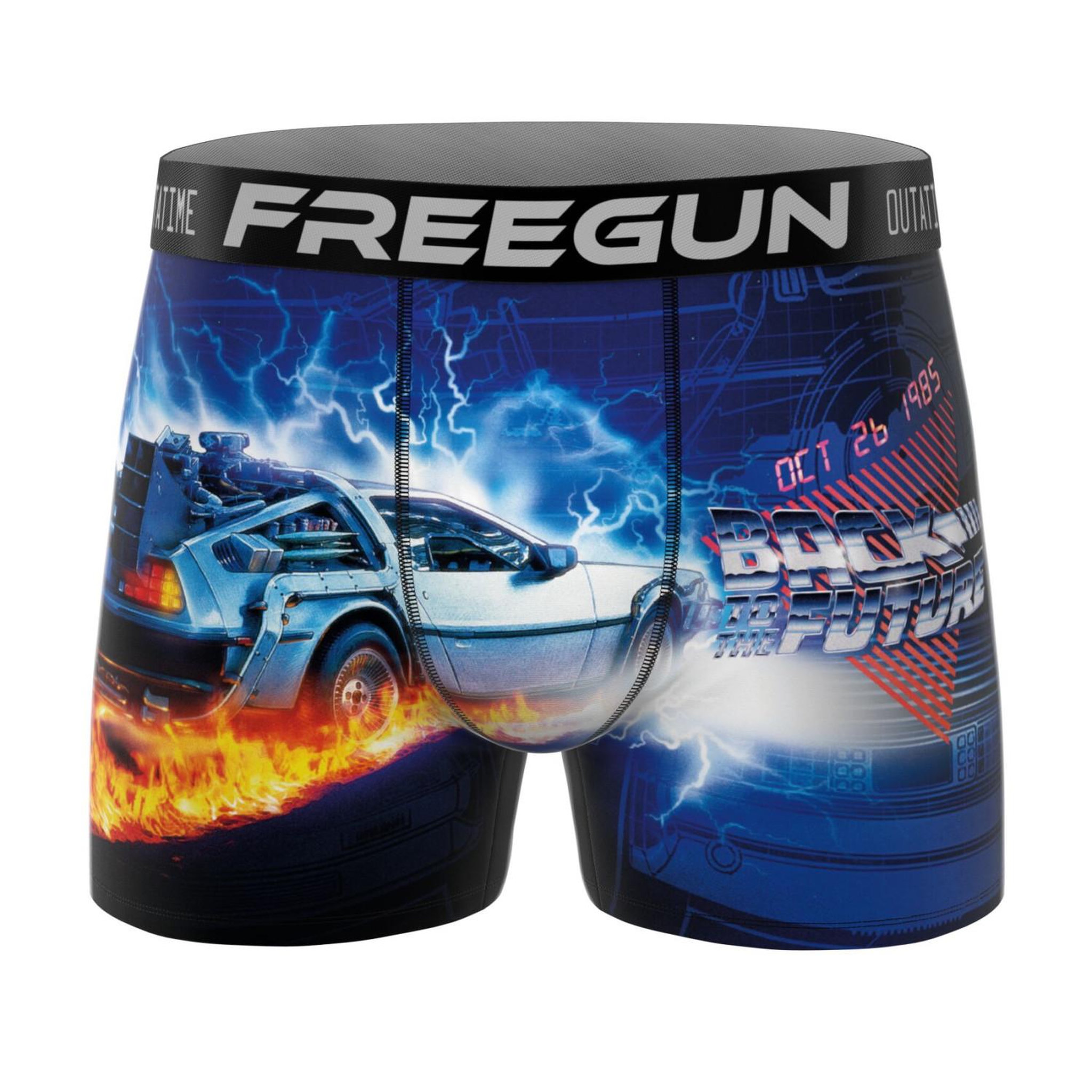 Voir la diapositive 3 : FREEGUN Lot de 3 boxers homme Back to the future