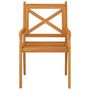 Voir la diapositive 4 : VIDAXL Chaises a manger d'exterieur lot de 6 Bois d'acacia massif